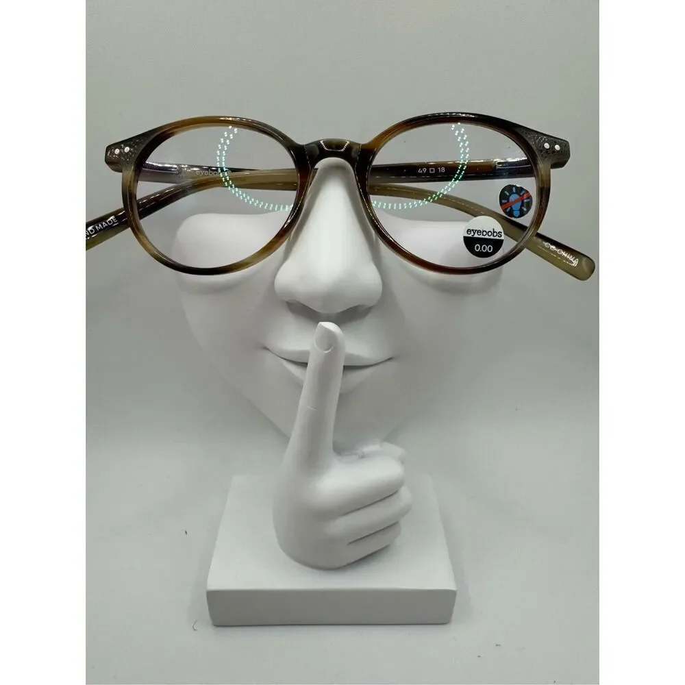 eyebobs Case Closed eyeglass frames multi brown stripes ombré new with small def